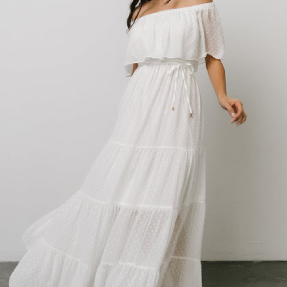 White Maxi Dress - Medium